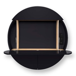 Pill Extra Black Wall Desk - EMKO