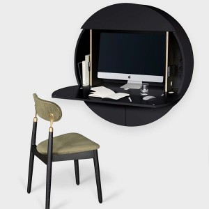 Pill Extra Black Wall Desk - EMKO