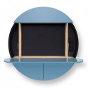 Wall-mounted desk White / Blue Pill Extra - EMKO