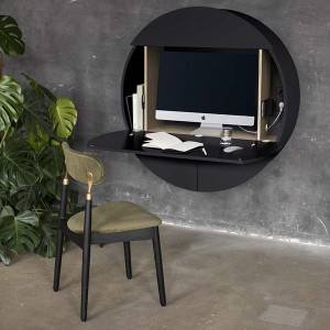 Pill Extra Black Wall Desk - EMKO