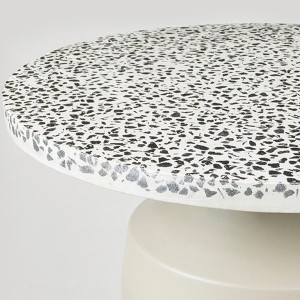 Agari Rainy Day Grey/Black metal and Terrazzo coffee table - Broste Copenhagen