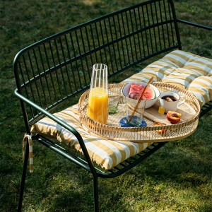 Eden bench Green Steel - Broste Copenhagen