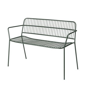 Eden bench Green Steel - Broste Copenhagen