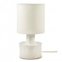 Lampe à poser céramique rouge et lin - Marie Michielssen - Serax