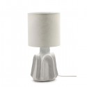 Beige ceramic and linen table lamp - Marie Michielssen - Serax