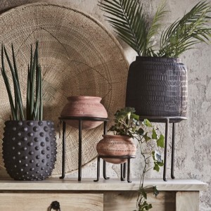 CAMILLE Pot M Noir-marron - Affari of Sweden