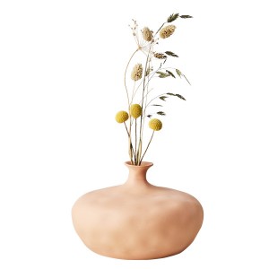 Élégance Moderne : Vase SAEED Corail en Lumière Naturelle