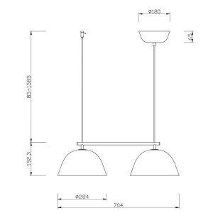 Wendo 70 Nickel Pendant Lamp - COBANKERYD