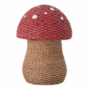 Corintha Basket with Lid Red Seagrass - Bloomingville Mini