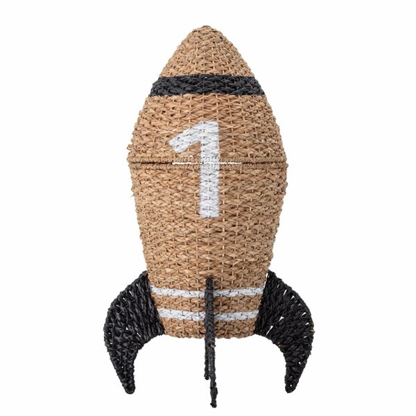 Charme Enfantin : Détail du Panier Cosmina Fusée de Bloomingville MINI