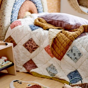 Melua Nature Cotton Plaid - Bloomingville Mini