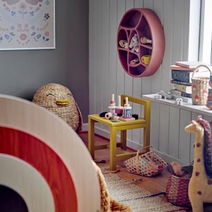 Palmer Red Resin Shelf - Bloomingville Mini