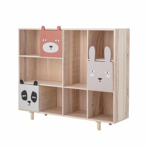 Calle Bookcase with Drawers Nature Paulownia - Bloomingville Mini