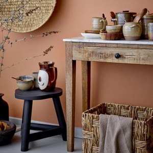 Hauge Side Table Brown Marble - Creative Collection by Bloomingville