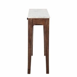 Hauge Side Table Brown Marble - Creative Collection by Bloomingville