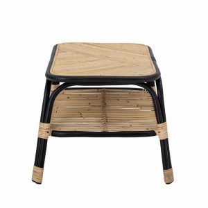 Table d'appoint Loue Noir Rotin - Bloomingville