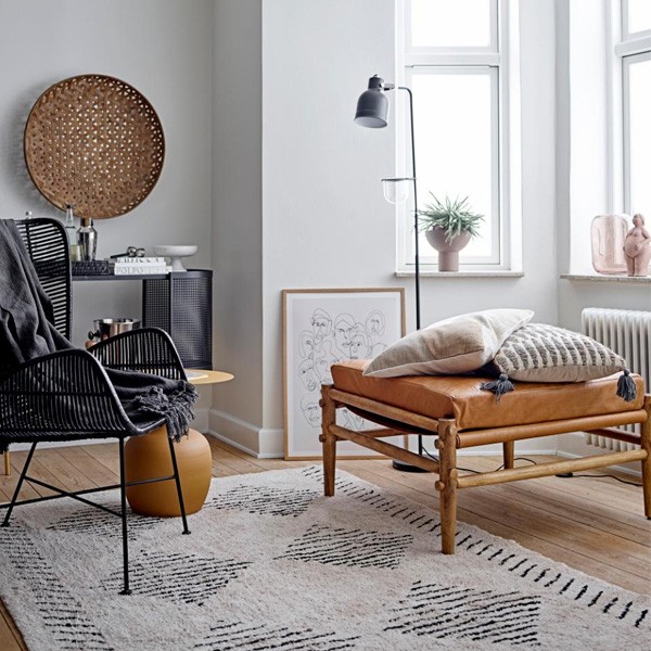 Ayah Yellow Metal Side Table - Bloomingville