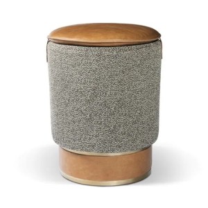 Pouf rond Montpensier Katmandou - Red Edition