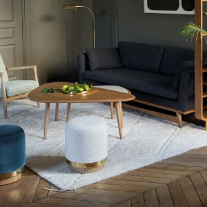 Pouf Stool Bouclette - Red Edition