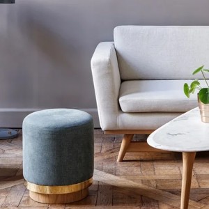 Indian Pouf Stool - Red Edition