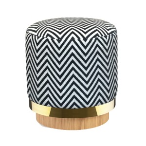 Pouf Stool zebra - Red Edition