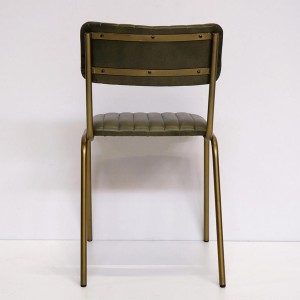 Green leather chair X2 - Trademark Living