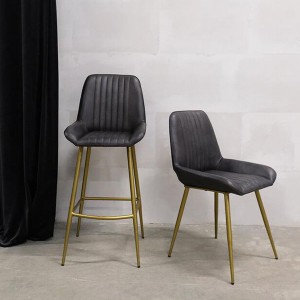 X2 Black Leather Comfort Bar Stool - Trademark Living