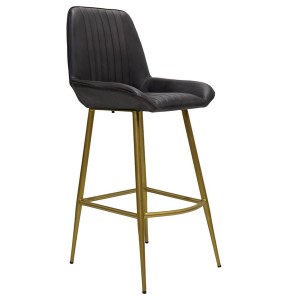X2 Black Leather Comfort Bar Stool - Trademark Living