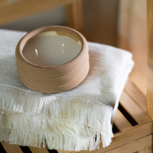 Bougie aromatique céramique marron - Andrea House