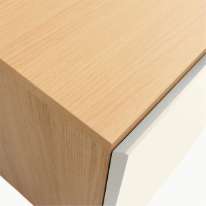 Petit meuble d'entrée ENKI blanc sable - KULILE