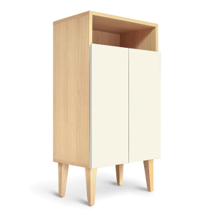 Small ENKI sand white entrance cabinet - KULILE