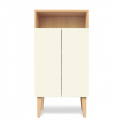 Small ENKI beige havana entrance cabinet - KULILE