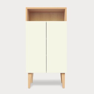 Small ENKI sand white entrance cabinet - KULILE