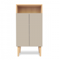 Small ENKI sand white entrance cabinet - KULILE