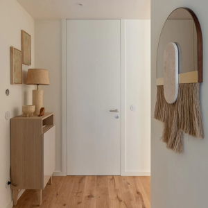 Petit meuble d'entrée ENKI beige havane - KULILE