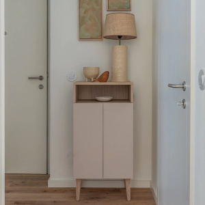 Petit meuble d'entrée ENKI beige havane - KULILE