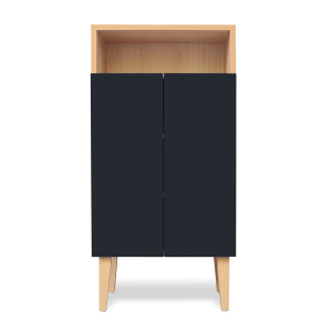 Small ENKI anthracite gray entrance cabinet - KULILE