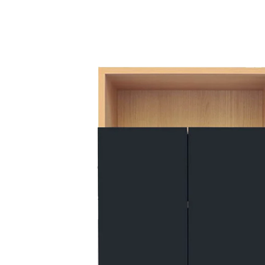 Small ENKI anthracite gray entrance cabinet - KULILE