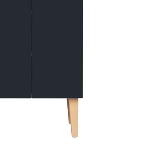 Small ENKI anthracite gray entrance cabinet - KULILE