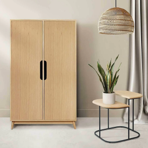 Small FLAK Oak wardrobe - Kulile