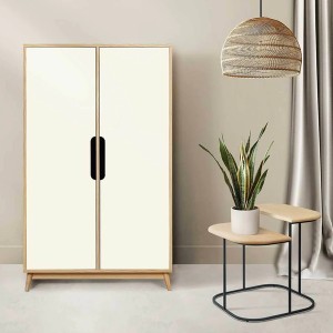 Small wardrobe FLAK Oak beige sand - Kulile