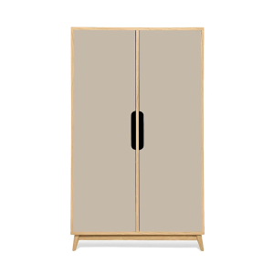 Small wardrobe FLAK Oak Beige Havana - Kulile