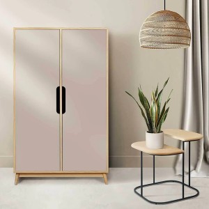 Small wardrobe FLAK Oak Beige Havana - Kulile