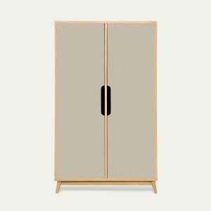 Small wardrobe FLAK Oak Beige Havana - Kulile