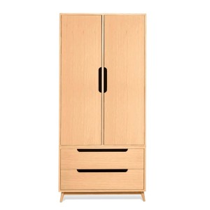 Parisian wardrobe FOLK natural oak - Kulile