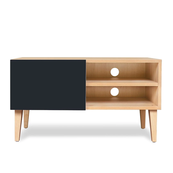 Petit meuble TV MIKE Gris Anthracite - KULILE