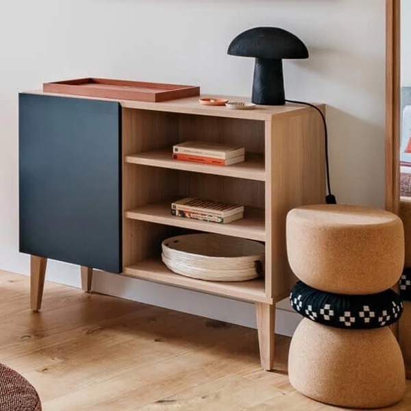 Buffet compact BEKY gris anthracite - KULILE