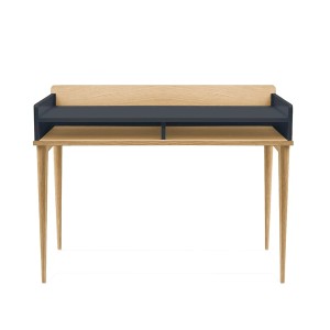 Compact wooden desk ROCK Anthracite Grey - KULILE