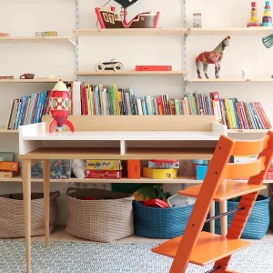 ROCK compact wooden desk Sand White - KULILE