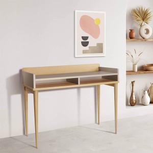 ROCK Beige Havana compact wooden desk - KULILE